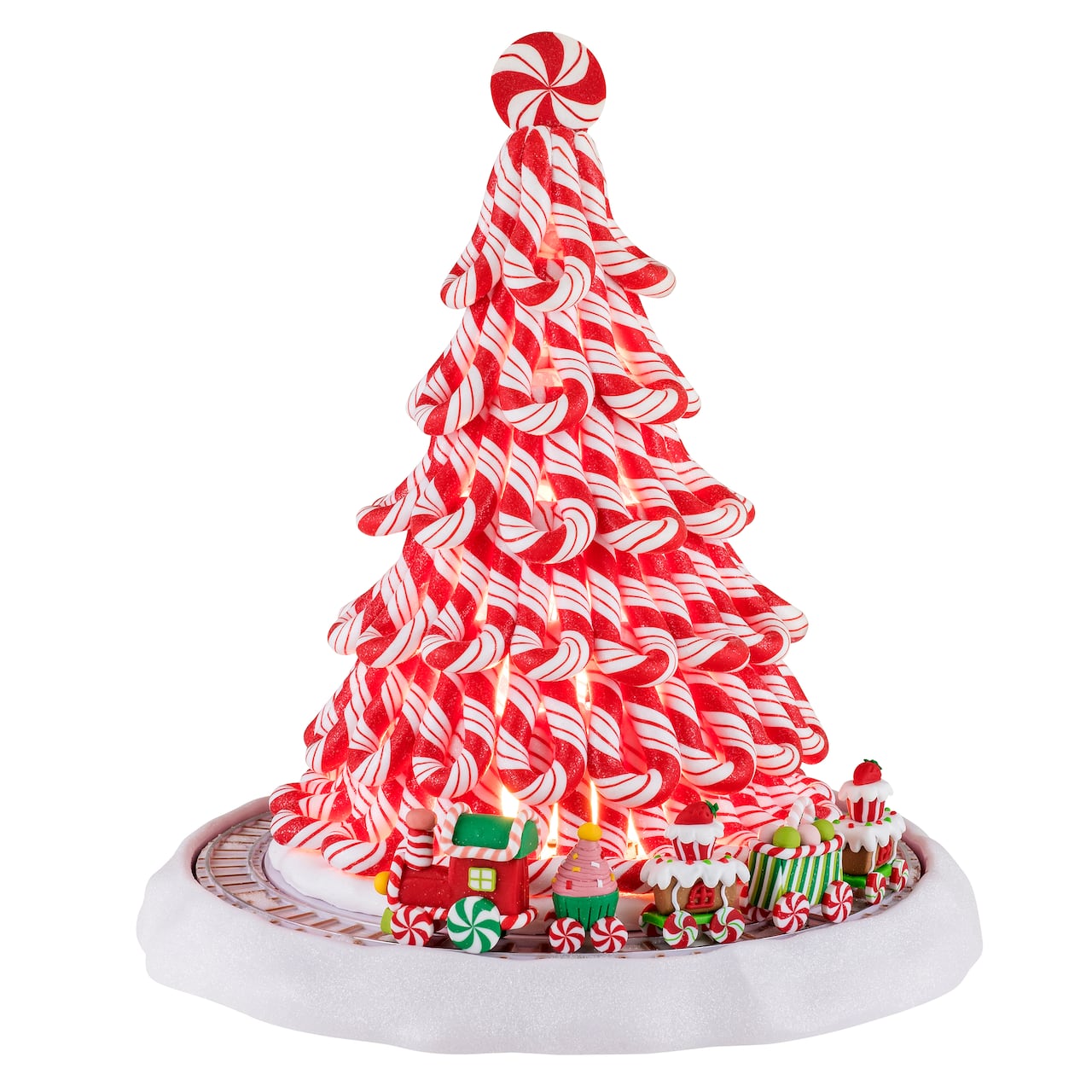 Mr. Christmas 12" Peppermint Tree With Train